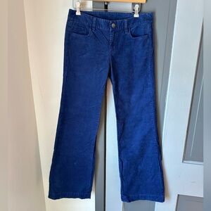 J. Crew Blue Corduroy Trousers
